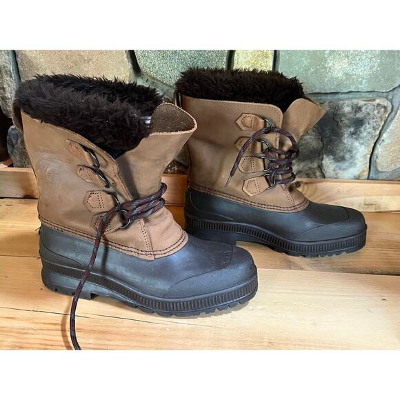 SOREL Women’s Badger Boot Winter Duck Style Snow Boot Sz 8 Insulated Waterproof - Picture 1 of 9